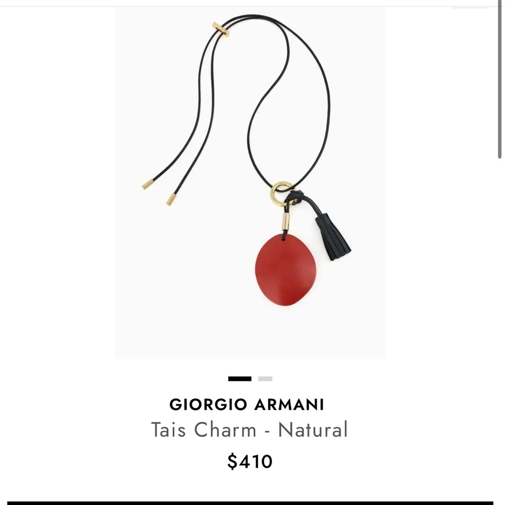 Giorgio Armani Natural Resin Necklace